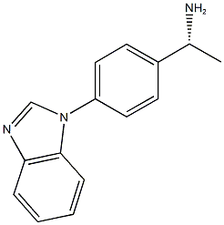 (1R)-1-[4-(1H-BENZIMIDAZOL-1-YL)PHENYL]ETHANAMINE Structure