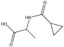 2-[(CYCLOPROPYLCARBONYL)AMINO]PROPANOIC ACID Structure