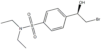 4-[(1R)-2-BROMO-1-HYDROXYETHYL]-N,N-DIETHYLBENZENESULFONAMIDE Structure