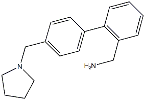 4''-(PYRROLIDIN-1-YLMETHYL)-1,1''-BIPHENYL-2-YL]METHYLAMINE Structure