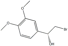 (1R)-2-BROMO-1-(3,4-DIMETHOXYPHENYL)ETHANOL Structure