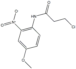 3-chloro-N-(4-methoxy-2-nitrophenyl)propanamide Structure