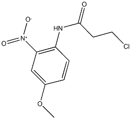 3-chloro-N-(4-methoxy-2-nitrophenyl)propanamide 구조식 이미지