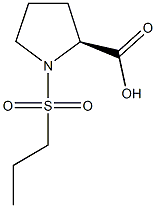 (2S)-1-(propylsulfonyl)pyrrolidine-2-carboxylic acid 구조식 이미지