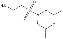 2-[(2,6-dimethylmorpholin-4-yl)sulfonyl]ethanamine Structure