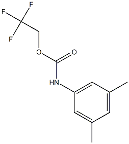 2,2,2-trifluoroethyl 3,5-dimethylphenylcarbamate Structure