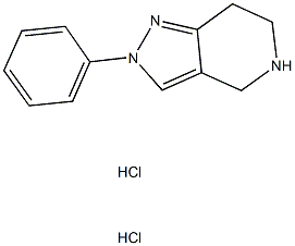 2-phenyl-4,5,6,7-tetrahydro-2H-pyrazolo[4,3-c]pyridine dihydrochloride Structure