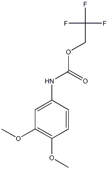 2,2,2-trifluoroethyl 3,4-dimethoxyphenylcarbamate 구조식 이미지