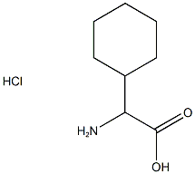 2-amino-2-cyclohexylacetic acid hydrochloride 구조식 이미지