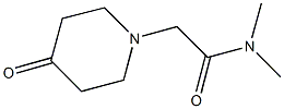 N,N-dimethyl-2-(4-oxopiperidin-1-yl)acetamide 구조식 이미지