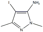 4-iodo-1,3-dimethyl-1H-pyrazol-5-amine 구조식 이미지