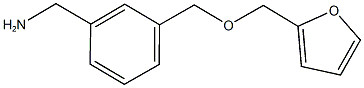 1-{3-[(2-furylmethoxy)methyl]phenyl}methanamine 구조식 이미지