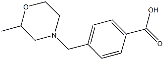 4-[(2-methylmorpholin-4-yl)methyl]benzoic acid 구조식 이미지