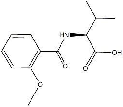 (2S)-2-[(2-methoxybenzoyl)amino]-3-methylbutanoic acid 구조식 이미지