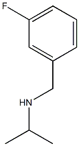 [(3-fluorophenyl)methyl](propan-2-yl)amine Structure