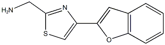 [4-(1-benzofuran-2-yl)-1,3-thiazol-2-yl]methanamine Structure