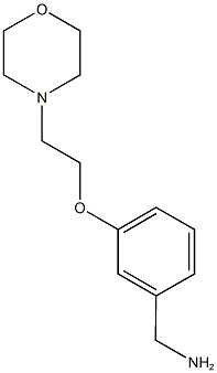 {3-[2-(morpholin-4-yl)ethoxy]phenyl}methanamine 구조식 이미지