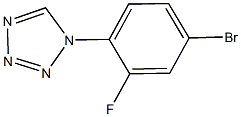 1-(4-bromo-2-fluorophenyl)-1H-tetrazole 구조식 이미지