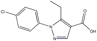 1-(4-chlorophenyl)-5-ethyl-1H-pyrazole-4-carboxylic acid Structure