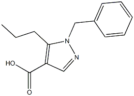 1-benzyl-5-propyl-1H-pyrazole-4-carboxylic acid 구조식 이미지