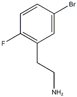 2-(5-bromo-2-fluorophenyl)ethan-1-amine 구조식 이미지