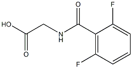 2-[(2,6-difluorophenyl)formamido]acetic acid Structure