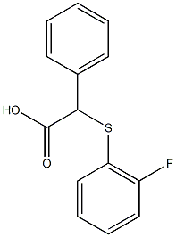 2-[(2-fluorophenyl)sulfanyl]-2-phenylacetic acid Structure