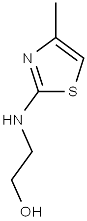 2-[(4-methyl-1,3-thiazol-2-yl)amino]ethan-1-ol 구조식 이미지