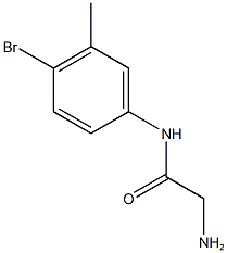 2-amino-N-(4-bromo-3-methylphenyl)acetamide Structure