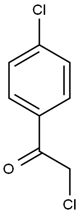 2-chloro-1-(4-chlorophenyl)ethan-1-one 구조식 이미지