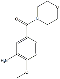 2-methoxy-5-(morpholin-4-ylcarbonyl)aniline Structure