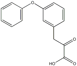 2-oxo-3-(3-phenoxyphenyl)propanoic acid 구조식 이미지