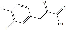 3-(3,4-difluorophenyl)-2-oxopropanoic acid 구조식 이미지