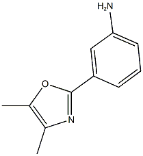 3-(4,5-dimethyl-1,3-oxazol-2-yl)aniline 구조식 이미지