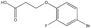 3-(4-bromo-2-fluorophenoxy)propanoic acid 구조식 이미지