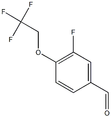 3-fluoro-4-(2,2,2-trifluoroethoxy)benzaldehyde 구조식 이미지