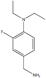 4-(aminomethyl)-N,N-diethyl-2-fluoroaniline Structure