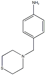 4-(thiomorpholin-4-ylmethyl)aniline Structure