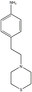 4-[2-(thiomorpholin-4-yl)ethyl]aniline Structure
