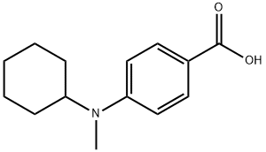 4-[cyclohexyl(methyl)amino]benzoic acid 구조식 이미지