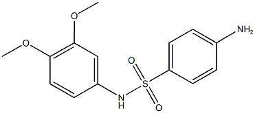 4-amino-N-(3,4-dimethoxyphenyl)benzene-1-sulfonamide 구조식 이미지
