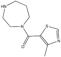 5-(1,4-diazepan-1-ylcarbonyl)-4-methyl-1,3-thiazole 구조식 이미지