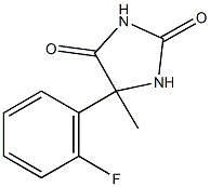 5-(2-fluorophenyl)-5-methylimidazolidine-2,4-dione 구조식 이미지
