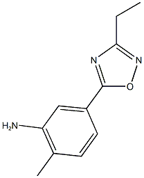 5-(3-ethyl-1,2,4-oxadiazol-5-yl)-2-methylaniline Structure