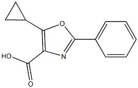 5-cyclopropyl-2-phenyl-1,3-oxazole-4-carboxylic acid Structure