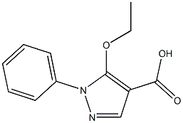 5-ethoxy-1-phenyl-1H-pyrazole-4-carboxylic acid Structure