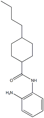 N-(2-aminophenyl)-4-butylcyclohexane-1-carboxamide 구조식 이미지