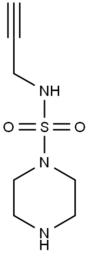 N-(prop-2-yn-1-yl)piperazine-1-sulfonamide 구조식 이미지