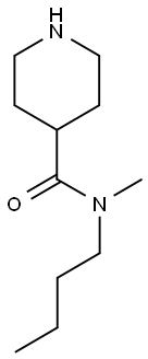 N-butyl-N-methylpiperidine-4-carboxamide Structure