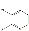 2-Bromo-3-chloro-4-methylpyridine 구조식 이미지